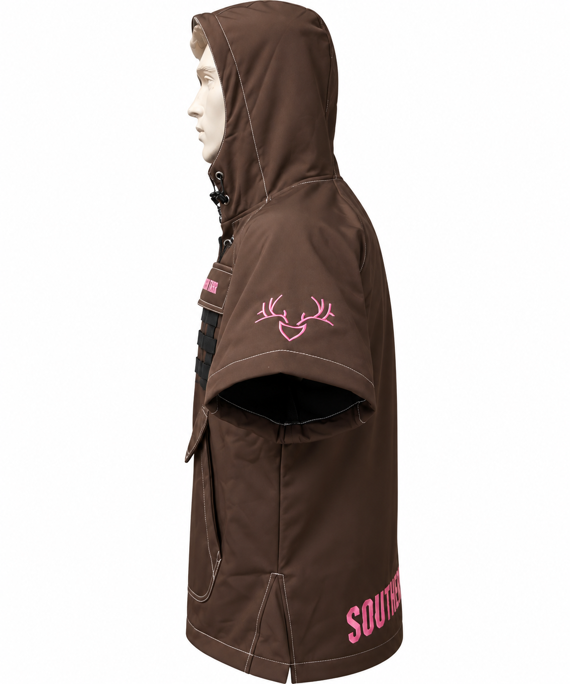 Southern Tahr Ladies Hooded Bush Jacket - Brown
