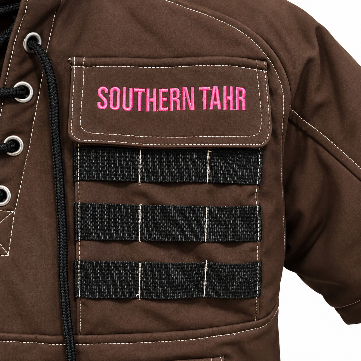 Southern Tahr Ladies Hooded Bush Jacket - Brown