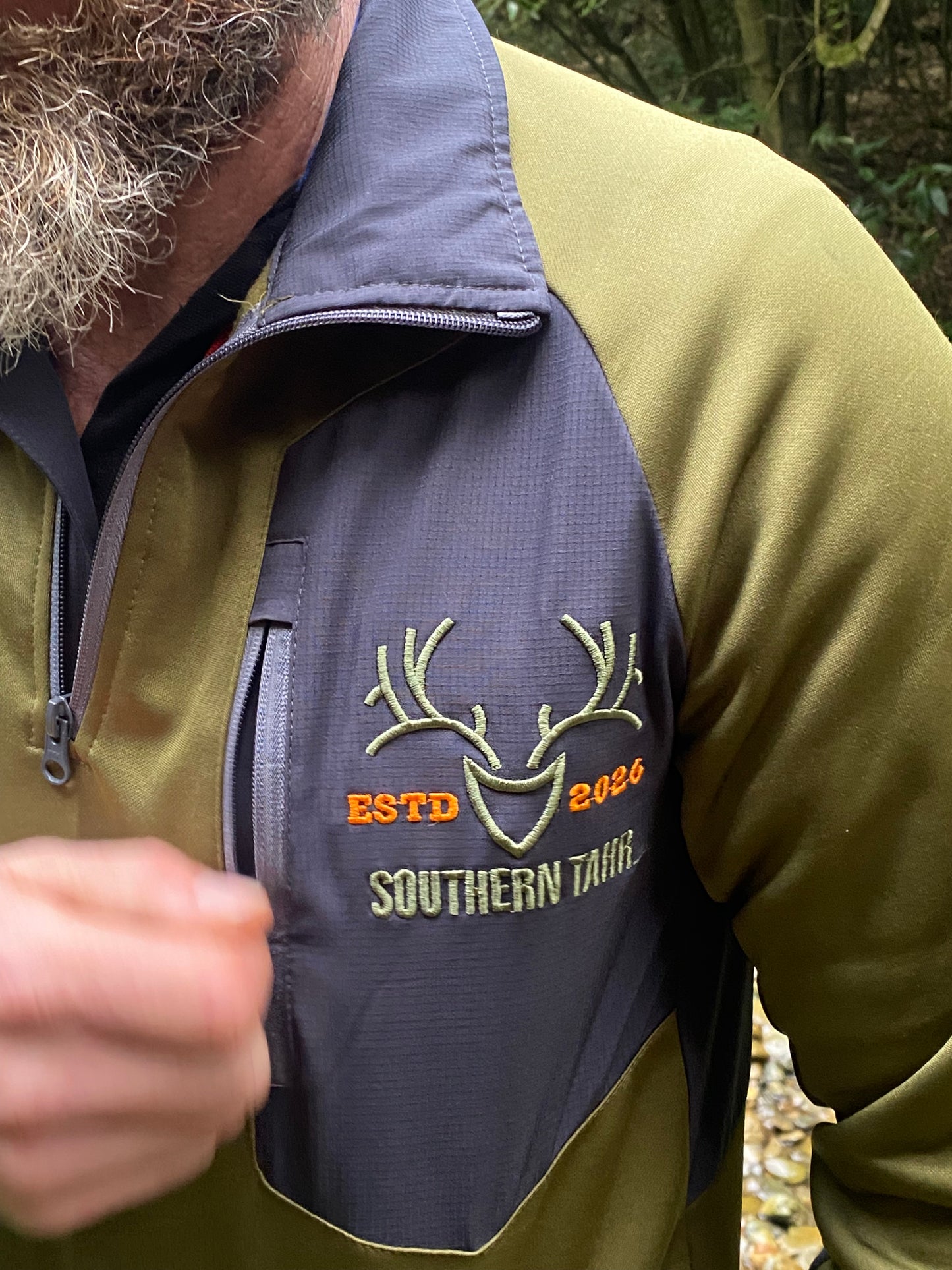 Southern Tahr Performance Mid Layer 1/4 Zip - Olive